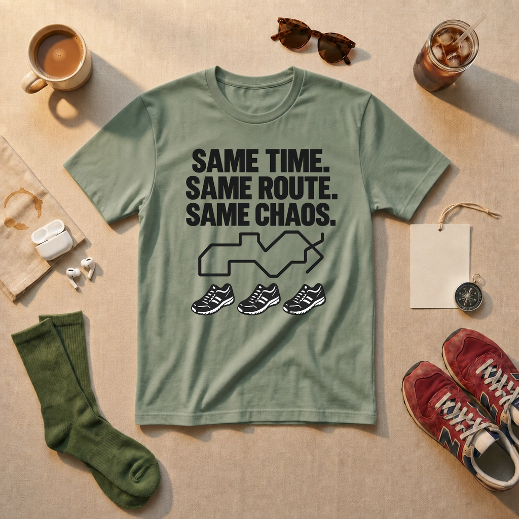 Same Time Same Route Same Chaos T-Shirt - view 1