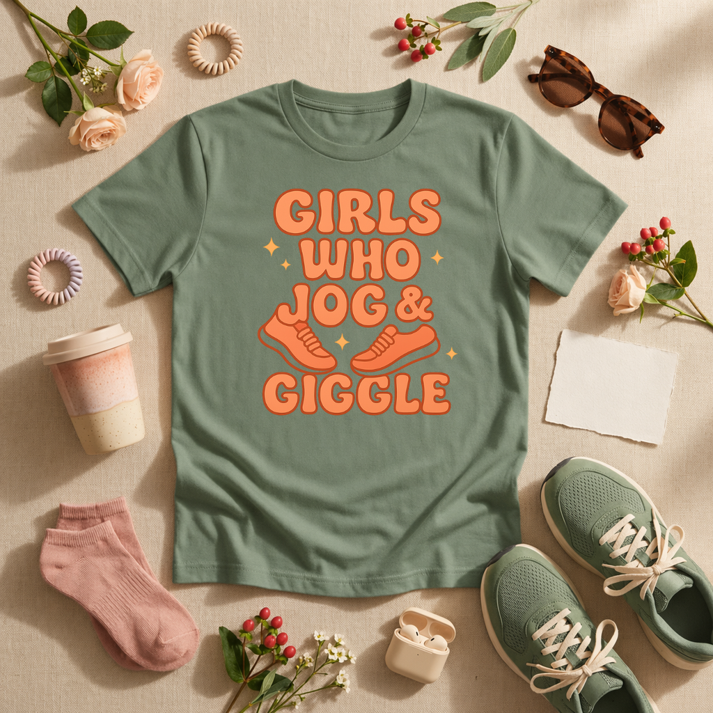 Girls Who Jog Giggle T-Shirt - view 1