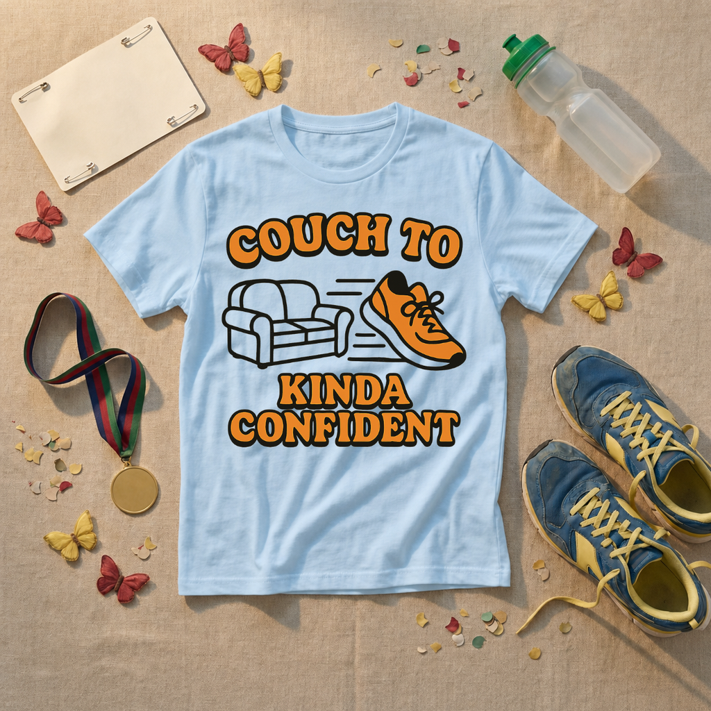 Couch To Kinda Confident T-Shirt - Natural