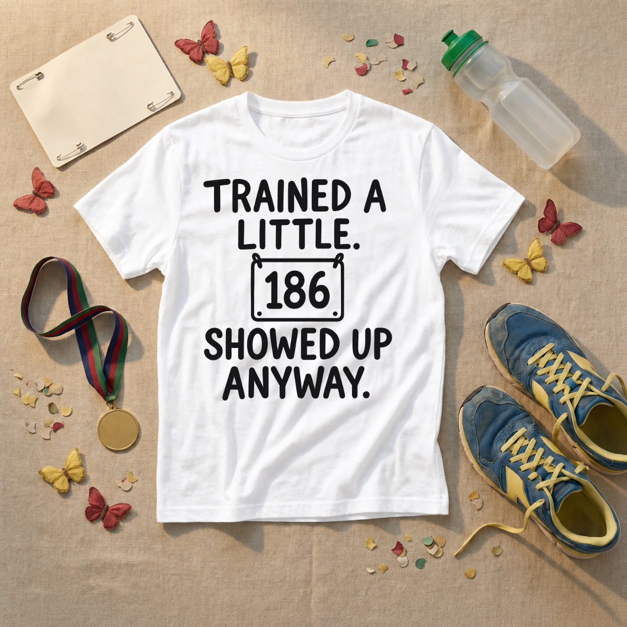 Trained A Little Showed Up Anyway T-Shirt - view 5