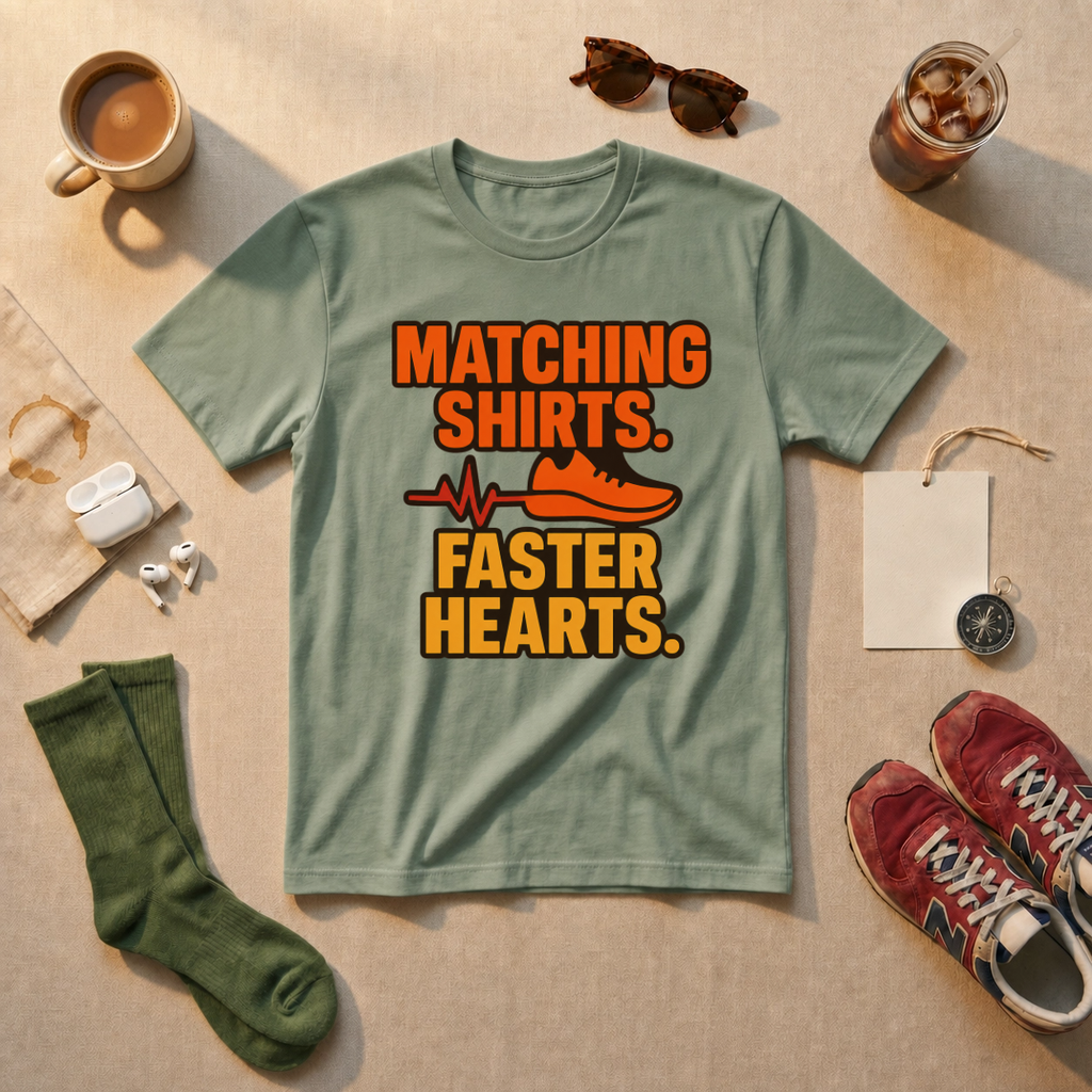 Matching Shirts Faster Hearts T-Shirt - view 1