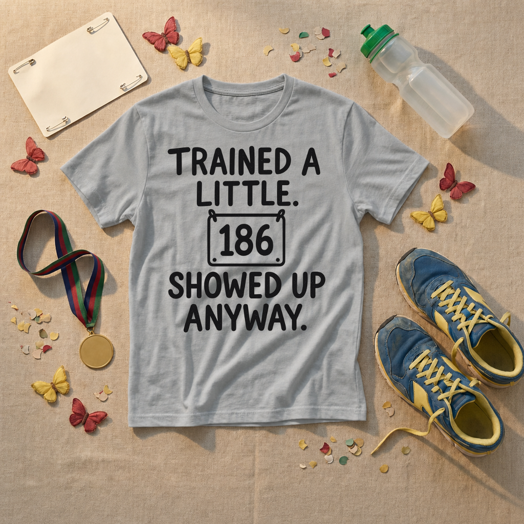 Trained A Little Showed Up Anyway T-Shirt - view 2
