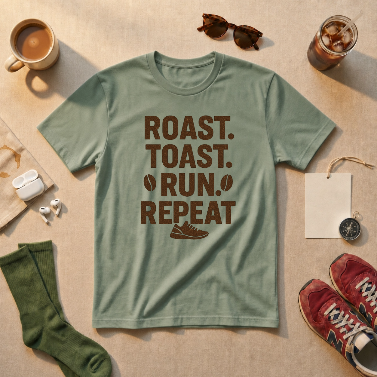 Roast Toast Run Repeat T-Shirt - view 1